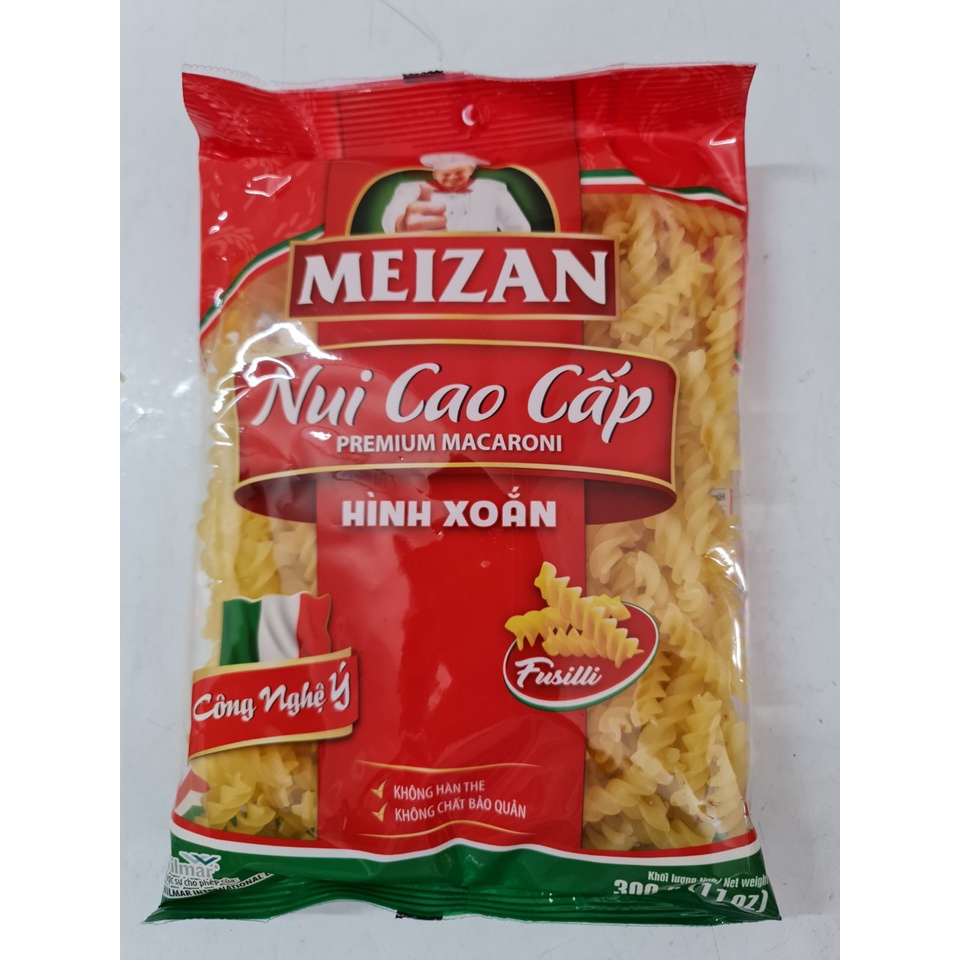 [300g – Hình Xoắn] NUI CAO CẤP [VN] MEIZAN Premium Macaroni (Fusilli) (halal)