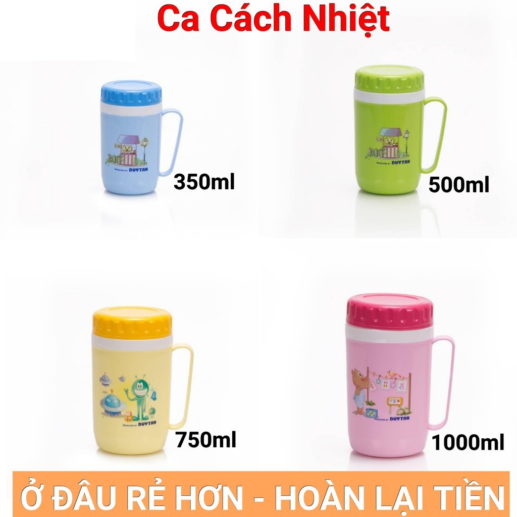 Ca cách nhiệt duy tân 350-500-750-1000ml.Giao Màu Ngẫu Nhiên.