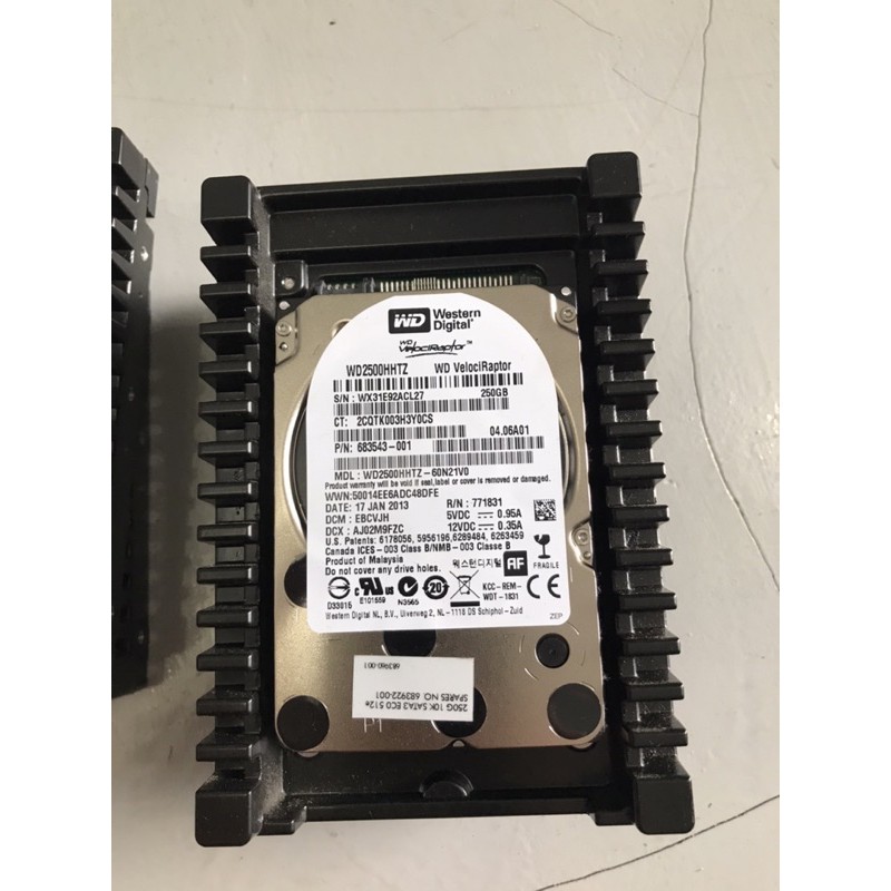 Ổ Cứng Hdd Wd Velociraptor 250gb Sata 10000rpm