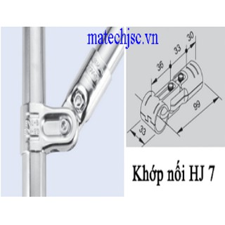 Khớp Nối Kim Loại HJ 7 Dùng Cho Ống Abs Phi 27,28 (đã gồm bulong, ecu)