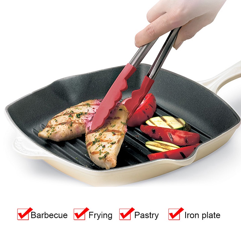 Kẹp Gắp Thức Ăn Bằng Silicone Chống Dính Tiện Dụng