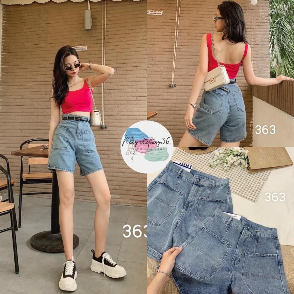 Quần Jean Ngố Nữ, Quần Bò Ngố Lưng Siêu Cao Hàng Việt Nam Xuất Khẩu Chuẩn Form Thiết Kế_MA363 🎖️ New