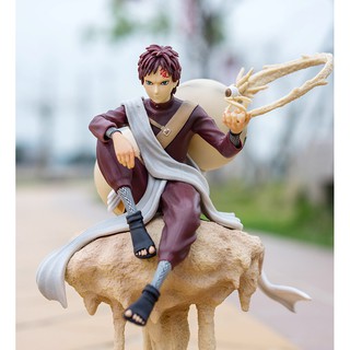 Mô hình Naruto Garra Gara nhất vĩ ngồi trên cát , cao 22cm