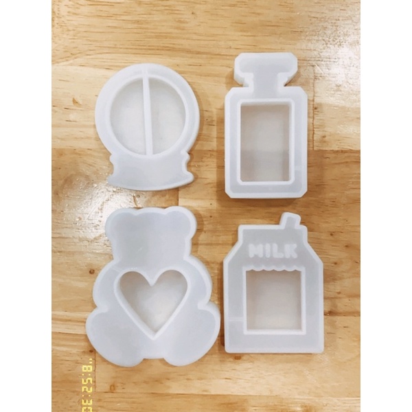 Khuôn silicon làm handmade resin shaker các loại