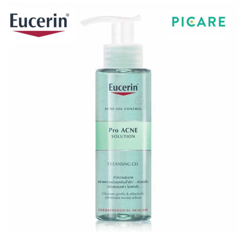 Eucerin Sữa Rửa Mặt Dạng Gel Dành Cho Da Nhờn Mụn ProAcne Solution Cleasing Gel 200ml