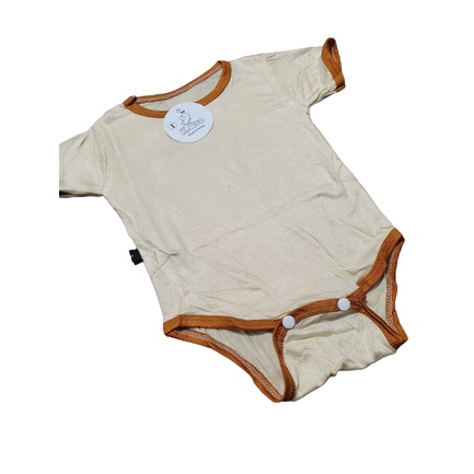 Bodysuit cộc tay TRƠN cổ viền chất thun lạnh mát mẻ, 4 màu siêu đẹp cho bé (4-10kg)