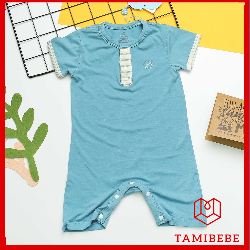 Quần áo trẻ em Bu Baby Body đùi cổ trụ ngắn tay trẻ em , body cộc bé trai bé gái  Bu - TAMIBEBE