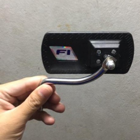 BBS PBO Gương xe máy hình chữ nhật, gương nhỏ chiếu hậu dùng cho mọi loại xe 50 BBS