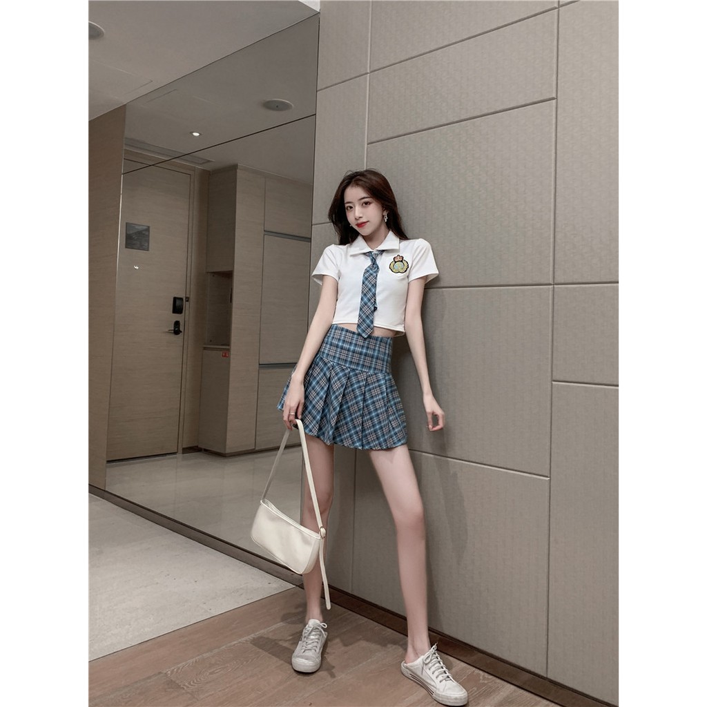 Đồ ngủ Cosplay nữ sinh 💝 Free ship 💝 chân váy kẻ caro cao cấp | BigBuy360 - bigbuy360.vn