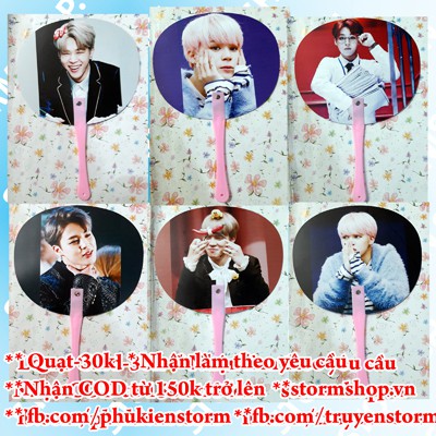 Quạt Thành viên BTS -combo 2 cây -60k