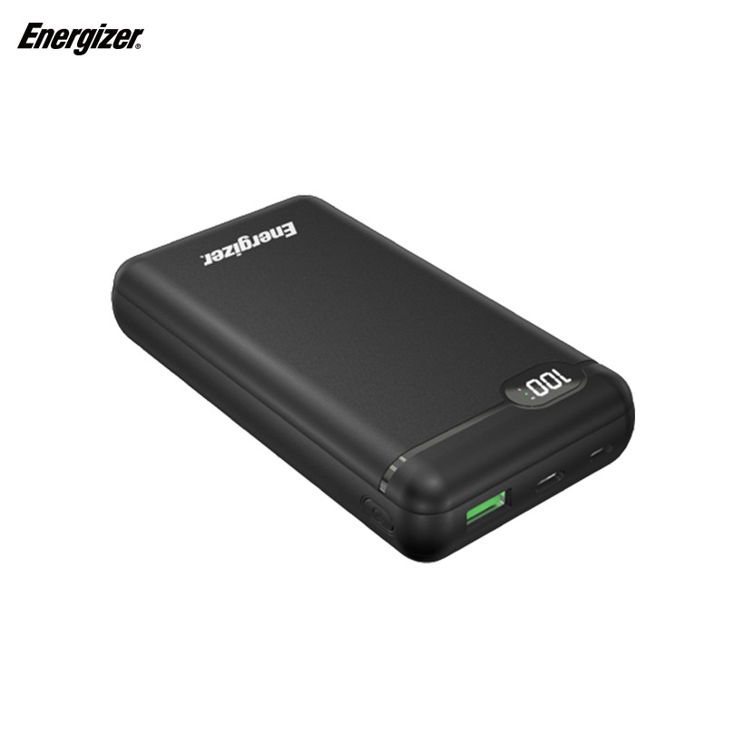 Sạc dự phòng Energizer 20,000mAh/3.7V Li-Polymer - UE20003PQBK tích hợp power Delivery