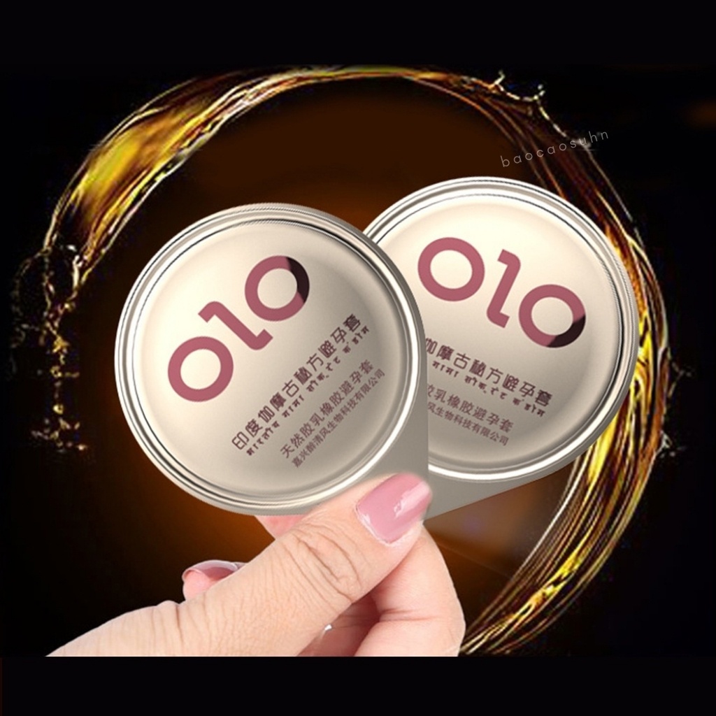 Bao cao su gai OLO 00,1mm siêu mỏng nhiều gấp đôi lượng gel bôi trơn hộp 10 chiếc tặng 1C
