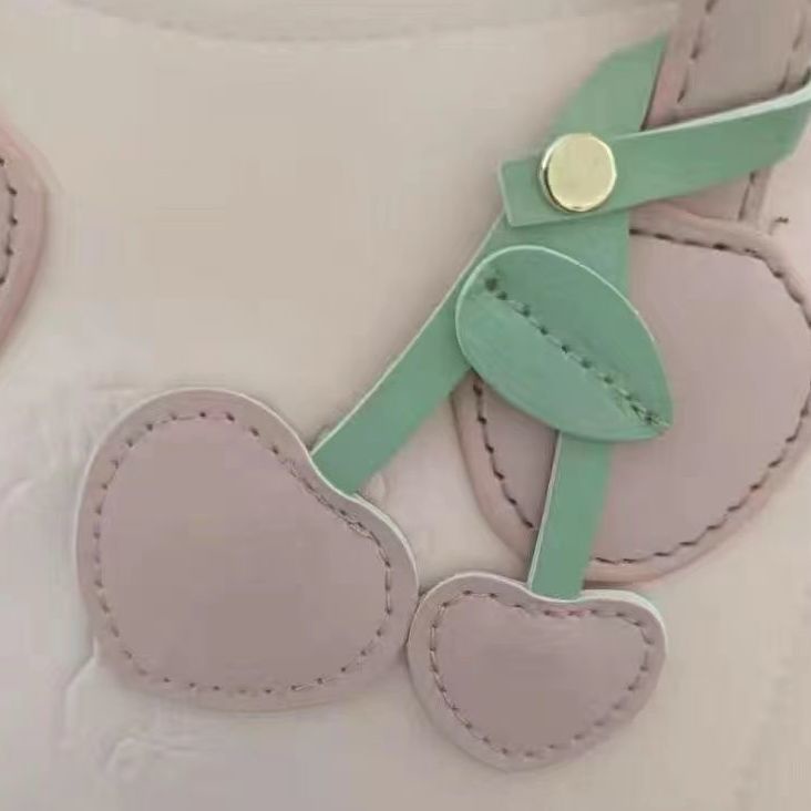 Túi Đeo Chéo Dáng Vuông Nhỏ Họa Tiết cherry Dễ Thương Thời Trang Mùa Hè 2022 Cho Bạn Gái