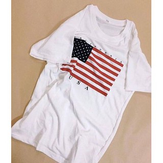 Áo thun unisex cờ Mĩ