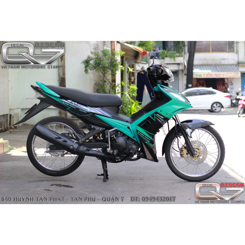 TEM RỜI EXCITER 2010 XANH ĐEN