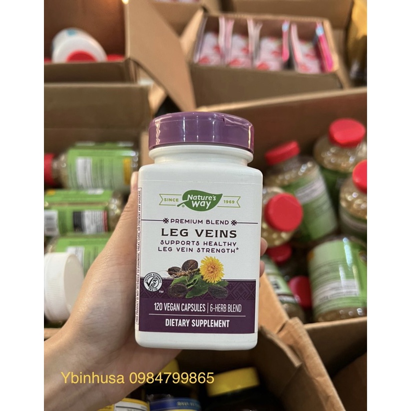 Leg Veins Nature's Way 120 viên - Viên uống hỗ trợ giảm giãn tĩnh mạch của Mỹ