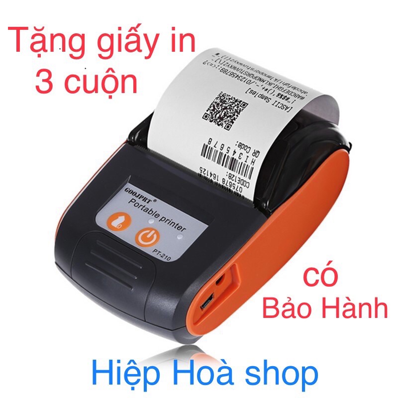 [Tặng giấy] Máy in nhiệt không dây bluetooth mini 58MM - Máy in hóa đơn bill cầm tay