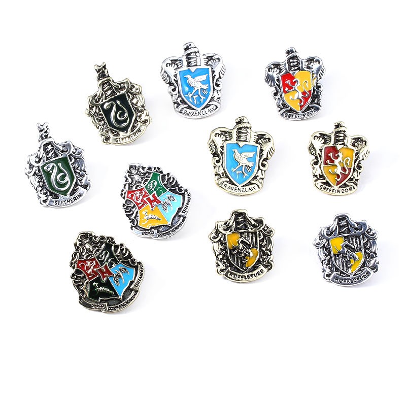 Trâm cài áo kim loại phong cách Harry Potter độc đáo