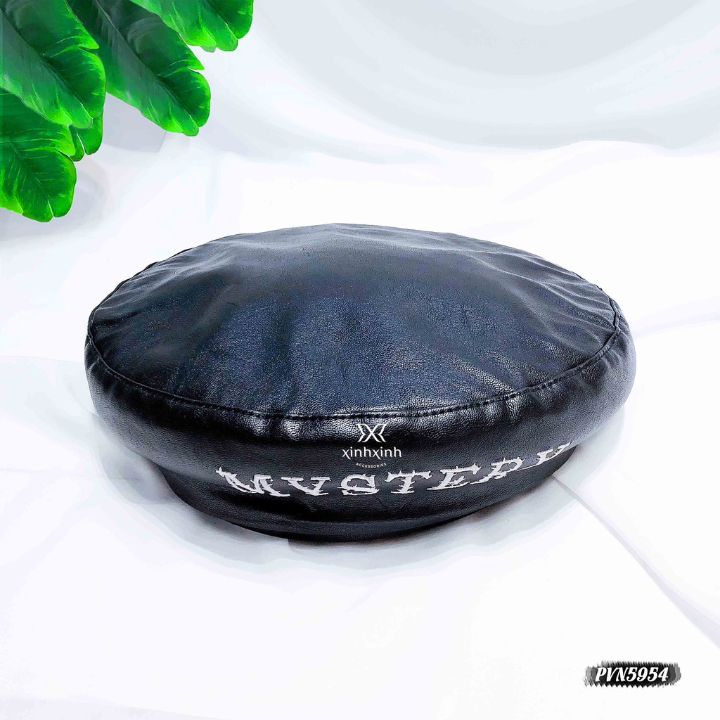 Mũ nồi Beret phối chữ Mystery - Xinh Xinh Accessories