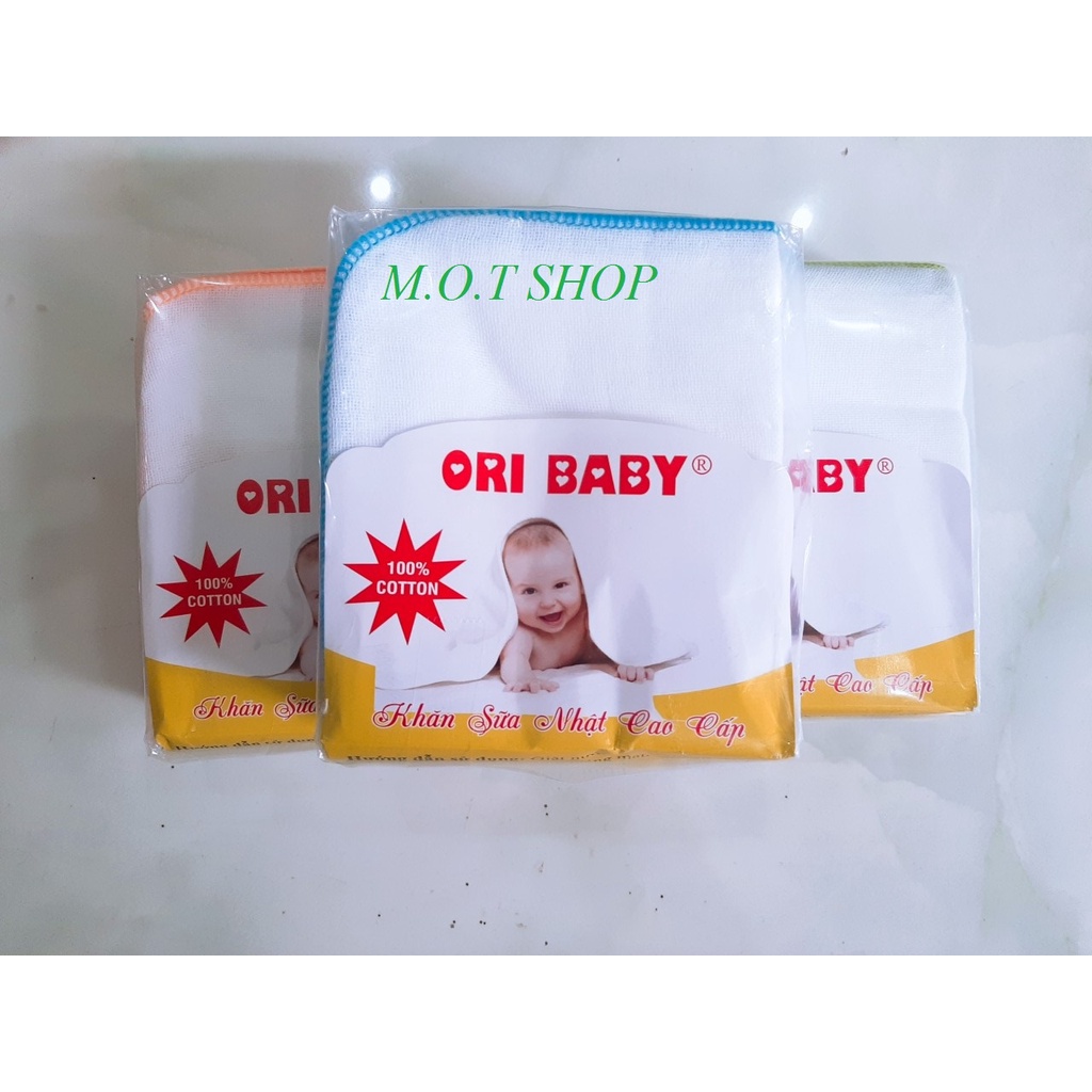 Khăn sữa cho bé-10 Khăn sữa gạc 3 lớp ORI BABY