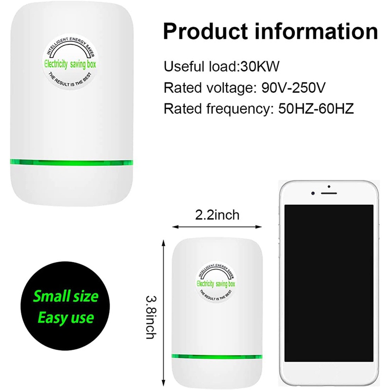 Set 2 Phích Cắm Tiết Kiệm Điện Thông Minh us plug