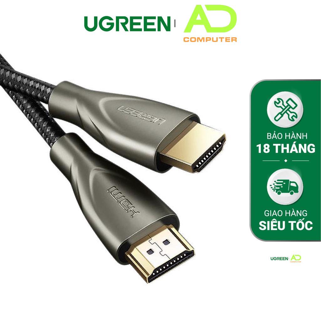 Cáp HDMI 2.0 Carbon chuẩn 4K độ dài từ 1-5m UGREEN HD131 - Hàng phân phối chính hãng - Bảo hành 18 tháng