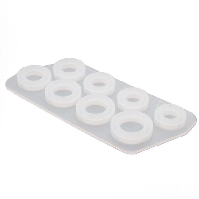 Khuôn nhựa silicon làm nhẫn handmade resin hình tròn nhiều kích thước