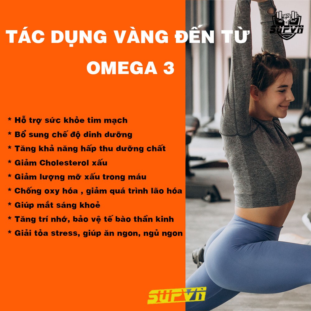Omega 3 Now 500 viên -  Hỗ trợ tim mạch mắt và xương khớp Dầu cá Fish Oil Now nhiều viên Mỹ