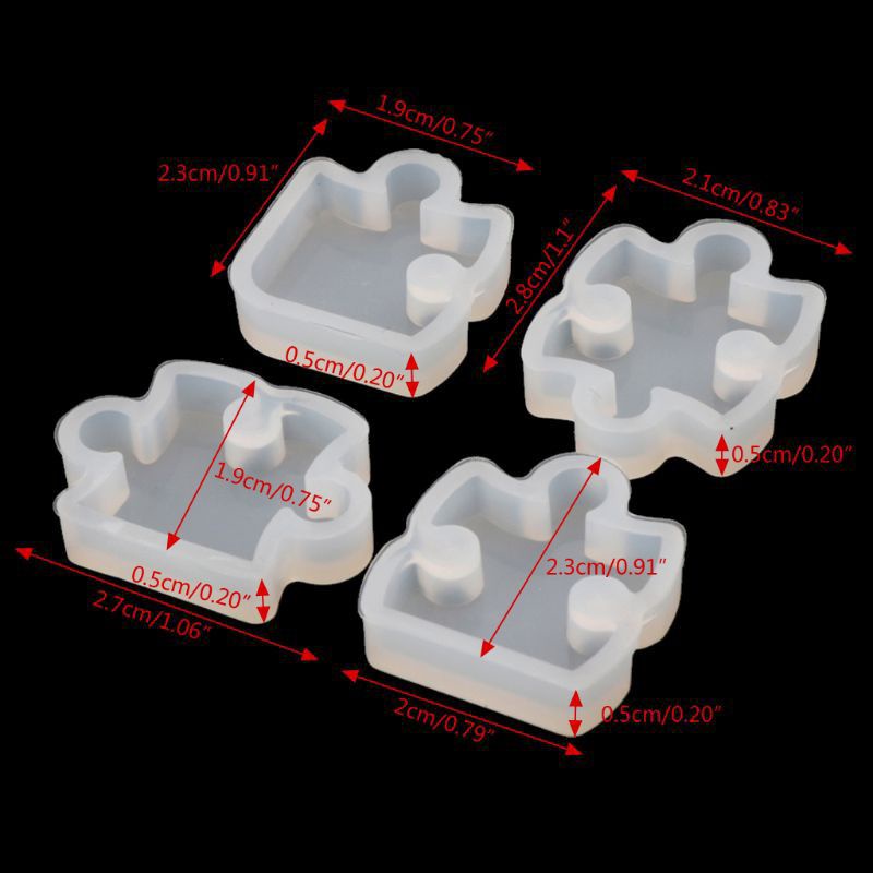 Khuôn silicon hình mảnh ghép nguyên liệu resin