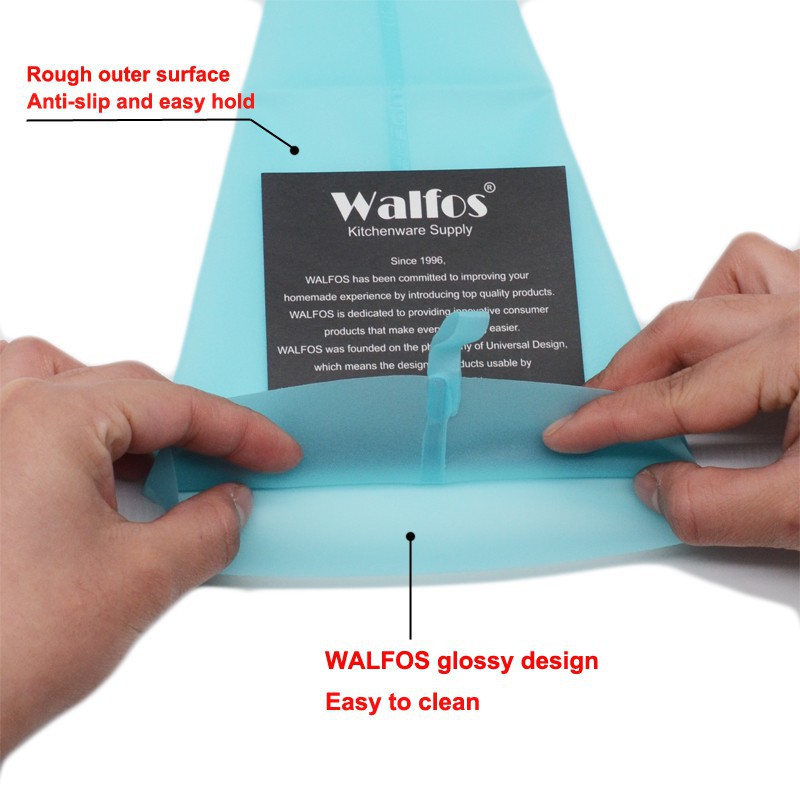 Túi bắt bông kem Walfos hỗ trợ trang trí bánh đa dụng