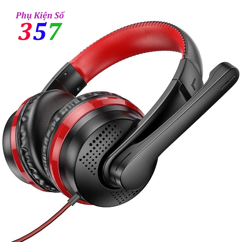 Tai nghe Hoco W103 có Mic chụp tai chơi game Chính Hãng