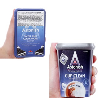 Como 2 lọ kem tẩy và bột tẩy Astonish Anh Quốc - Larva Store