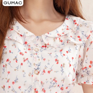 Đầm hoa cổ 2 tầng DA10103 GUMAC