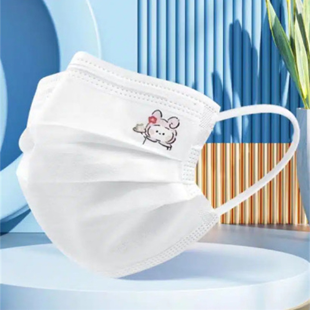 Bộ 50 Khẩu Trang 3 Lớp Dùng Một Lần In Hoạt Hình Sanrio Dễ Thương Dành Cho Người Lớn