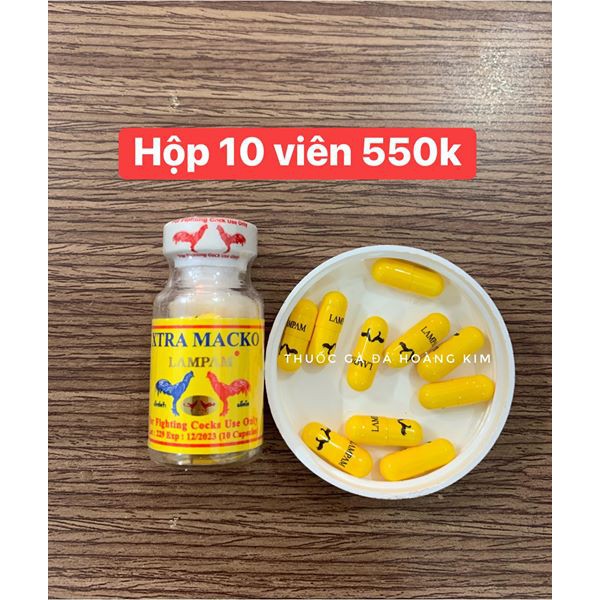 XTRA MACKO - Thuốc đá dạng viên cao cấp cho gà từ THAILAND