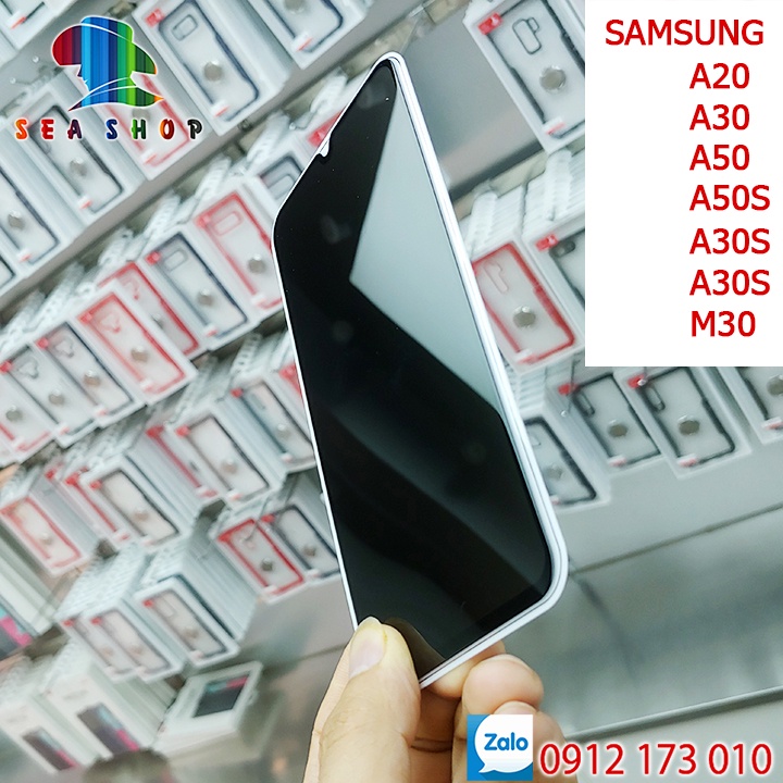 [BỘ SƯU TẬP]Kính chống nhìn trộm Samsung A20, A30S,A50S,M21,M32,A31,M30S,M10S,A32 - Full màn hình- Kính chống vân tay