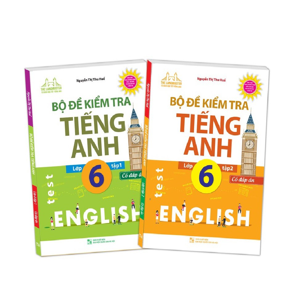 Sách - Bộ đề kiểm tra tiếng Anh lớp 6 (trọn bộ 2 tập)