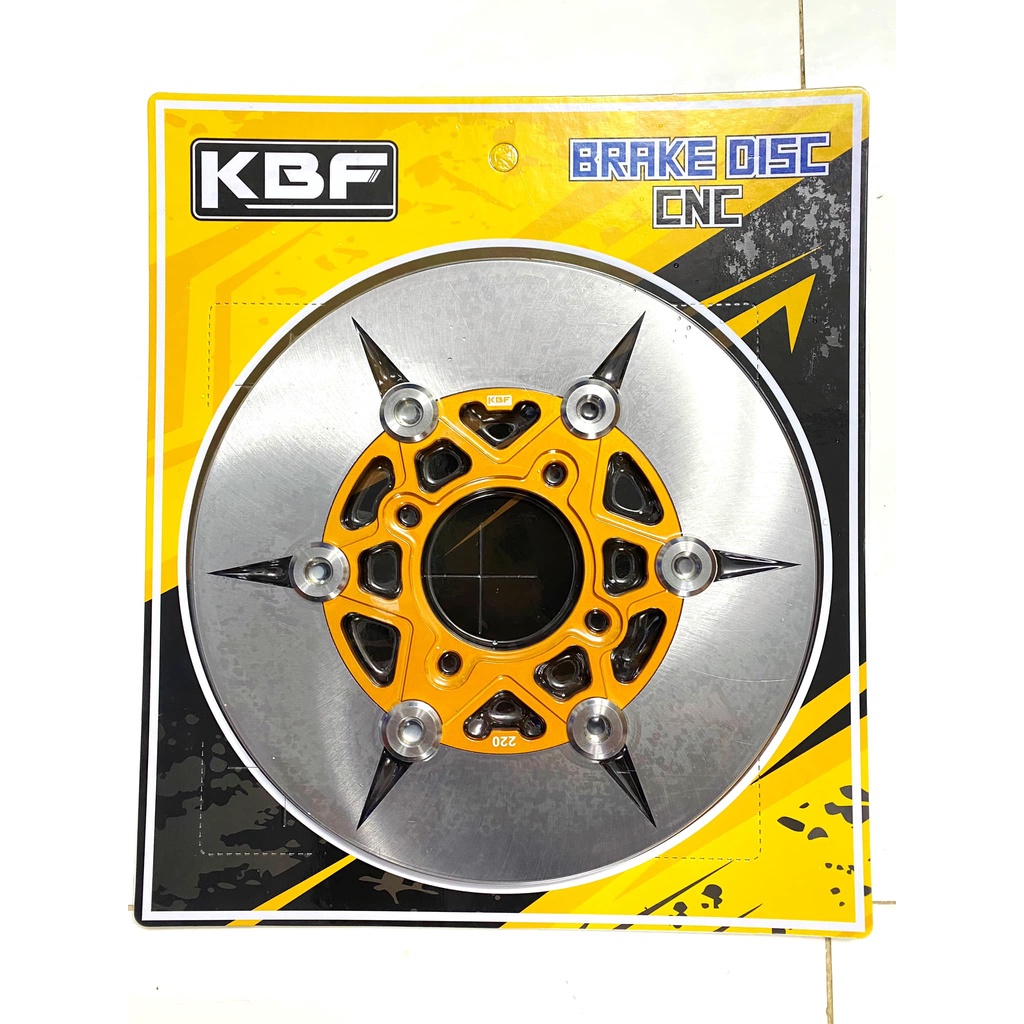 ĐĨA THẮNG PHANH DĨA (4 LỖ) TRƯỚC 220MM / 260MM KBF TQ6 RACING