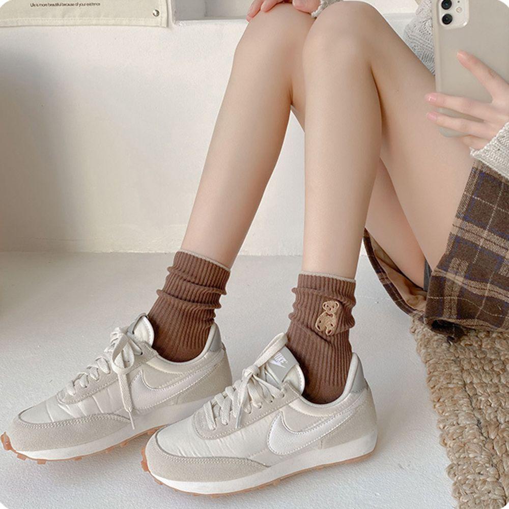 KENT1 Vớ Cotton Giữ Ấm Thoáng Khí Thời Trang Cho Nữ