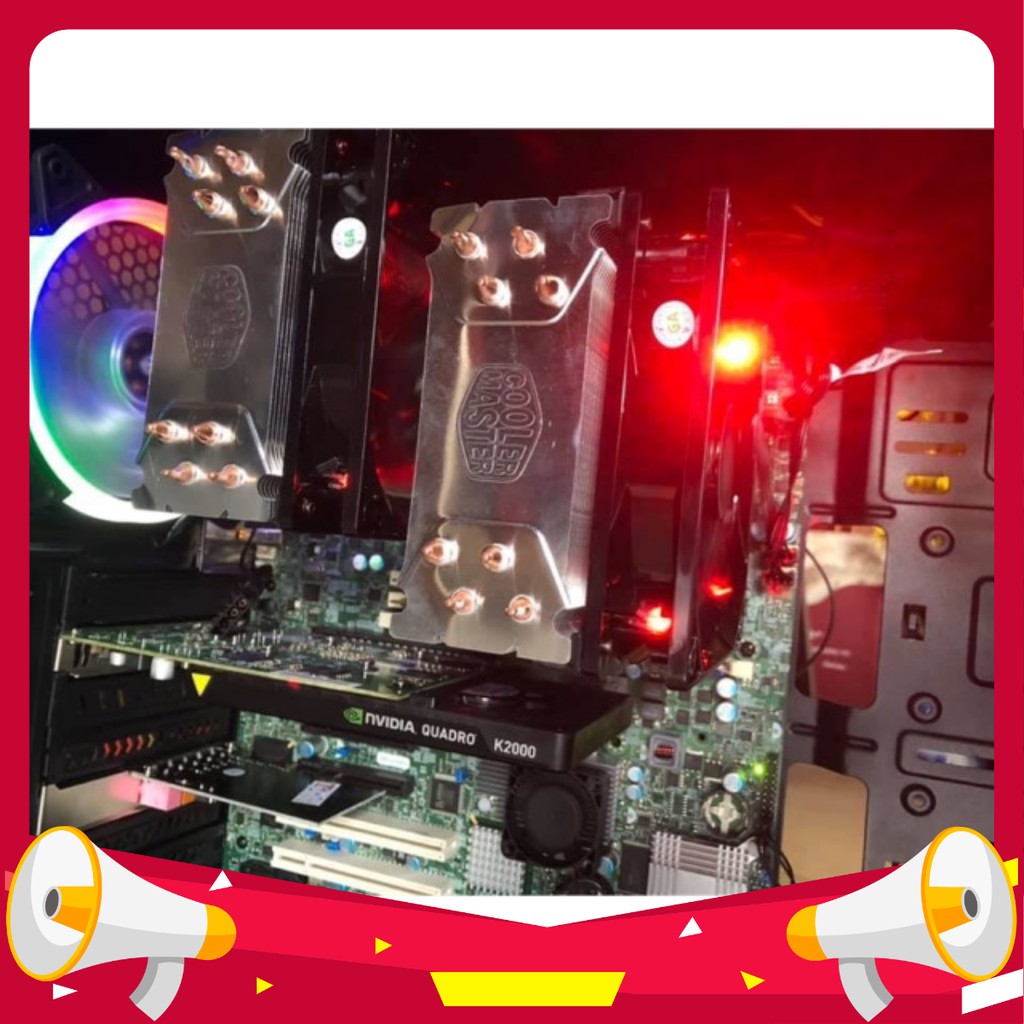 Combo Main Server Dual Xeon X5670 sử dụng Render, giả lập nox