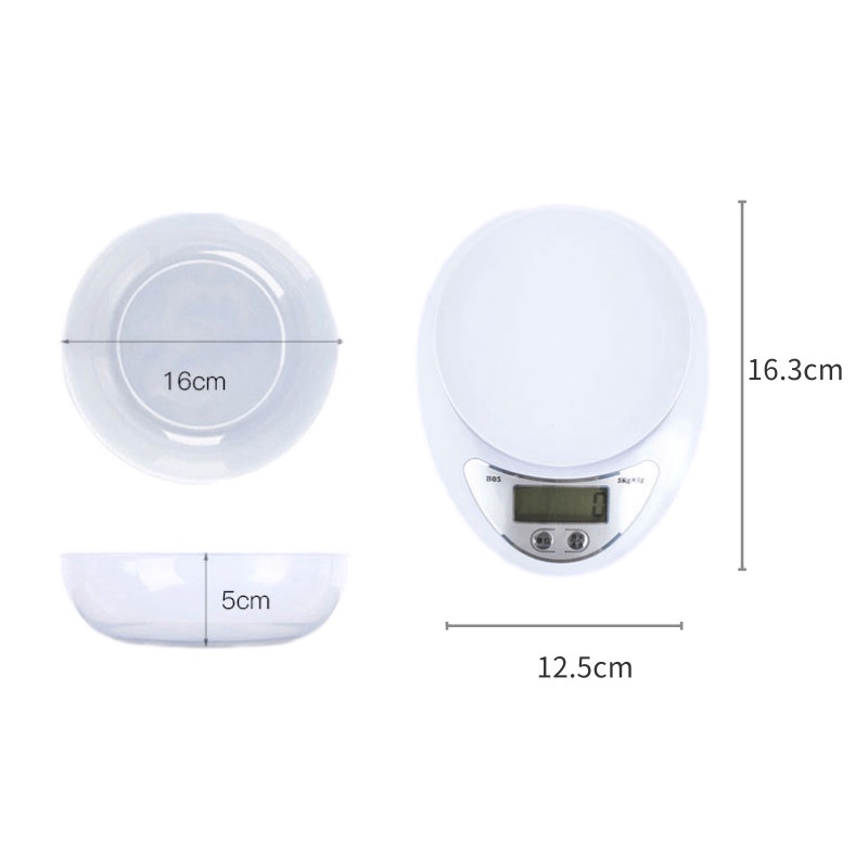 2022 Mới 5kg / 1g Cân kỹ thuật số cầm tay LED Cân điện tử Cân thực phẩm Bưu điện Cân đo trọng lượng Nhà bếp Cân điện tử