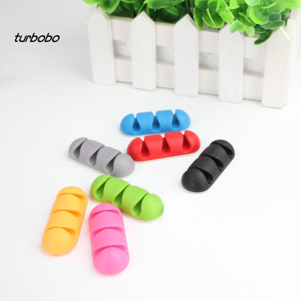 Giá Đỡ Dây Cáp Sạc 3 Lỗ Dán Tường Tiện Dụng