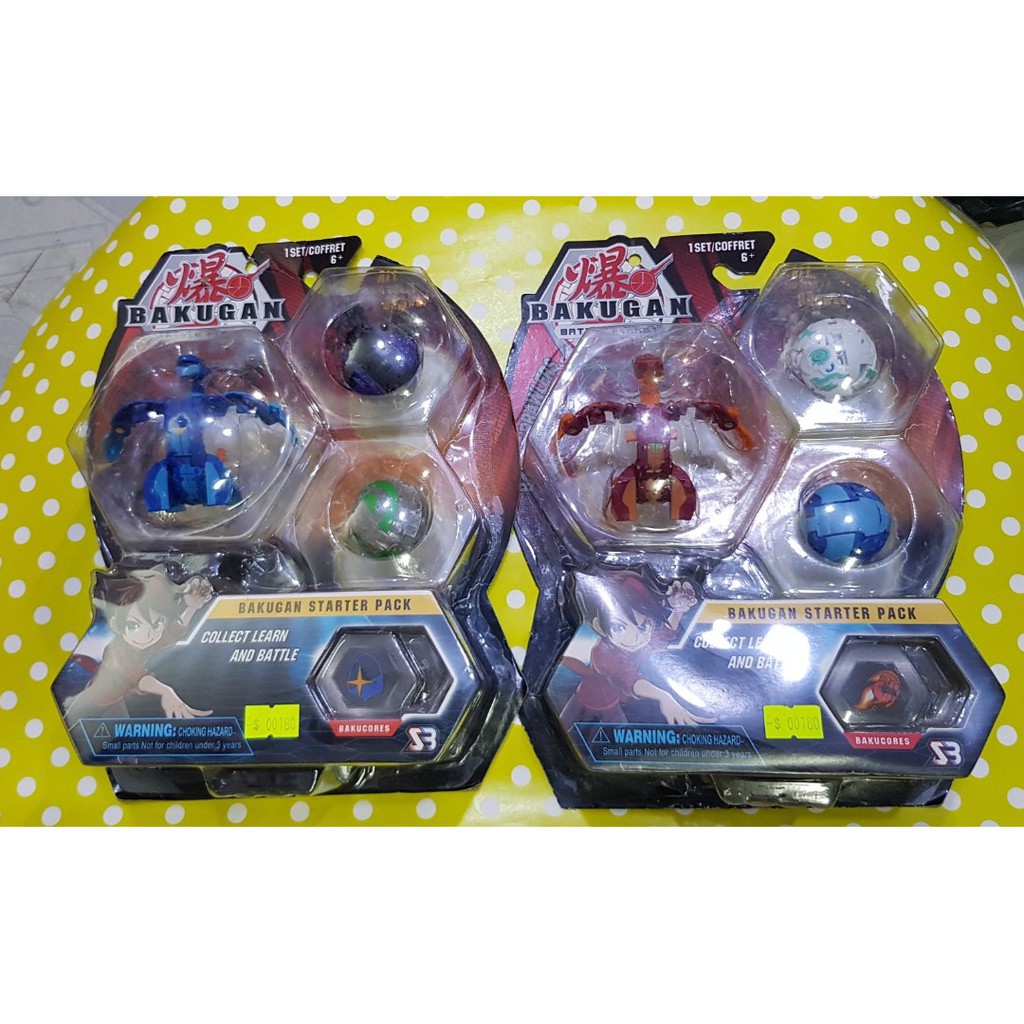 Vỉ đồ chơi 3 con Siêu chiến binh Bakugan- BIẾN HÌNH ĐẸP