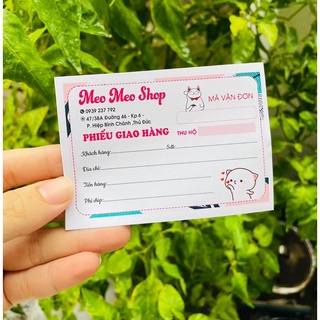 Phiếu ship thiết kế theo yêu cầu