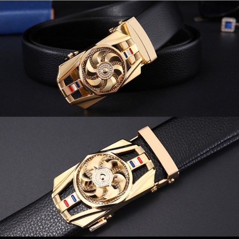 Thắt Lưng Da Nam Khóa Tự Động Cao Cấp Dây Nịt Nam Mặt Xoay Chính Hãng