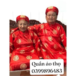 Combo : Áo Gấm , quần lụa & Khăn xếp mừng thọ cho các cụ
