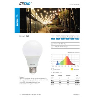 [ BẢO HÀNH 12 THÁNG ] [ CHÍNH HÃNG ] Bóng đèn LED Clisun 10W- Đèn Bulb tròn