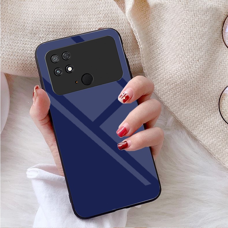 Ốp Lưng XIAOMI POCO C40 Mặt kính gương sáng bóng cao cấp