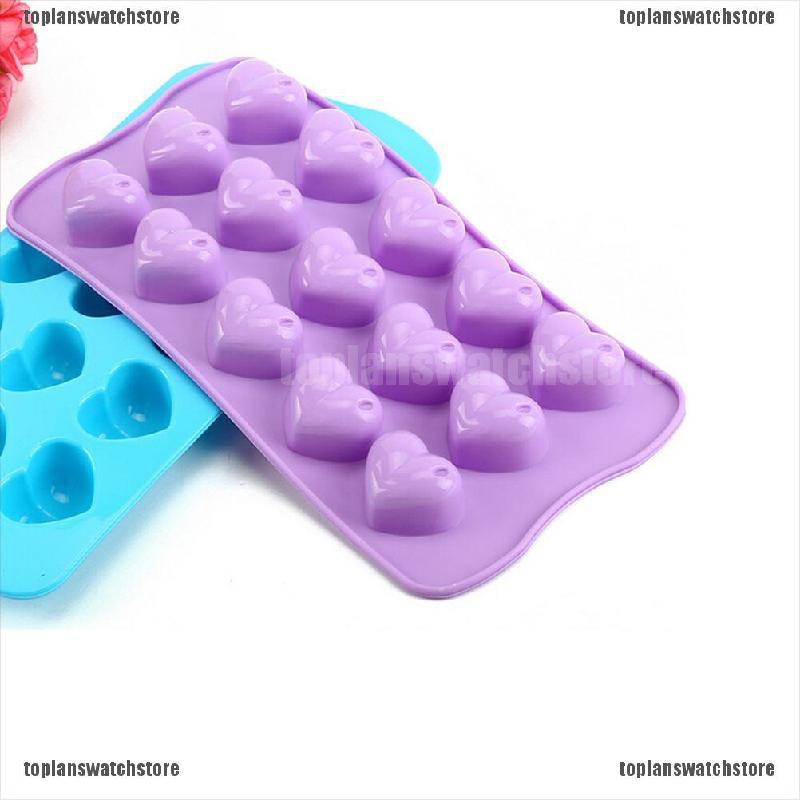 Khuôn Silicone Tạo Hình Trái Tim Làm Bánh Kẹo / Chocolate / Muffin