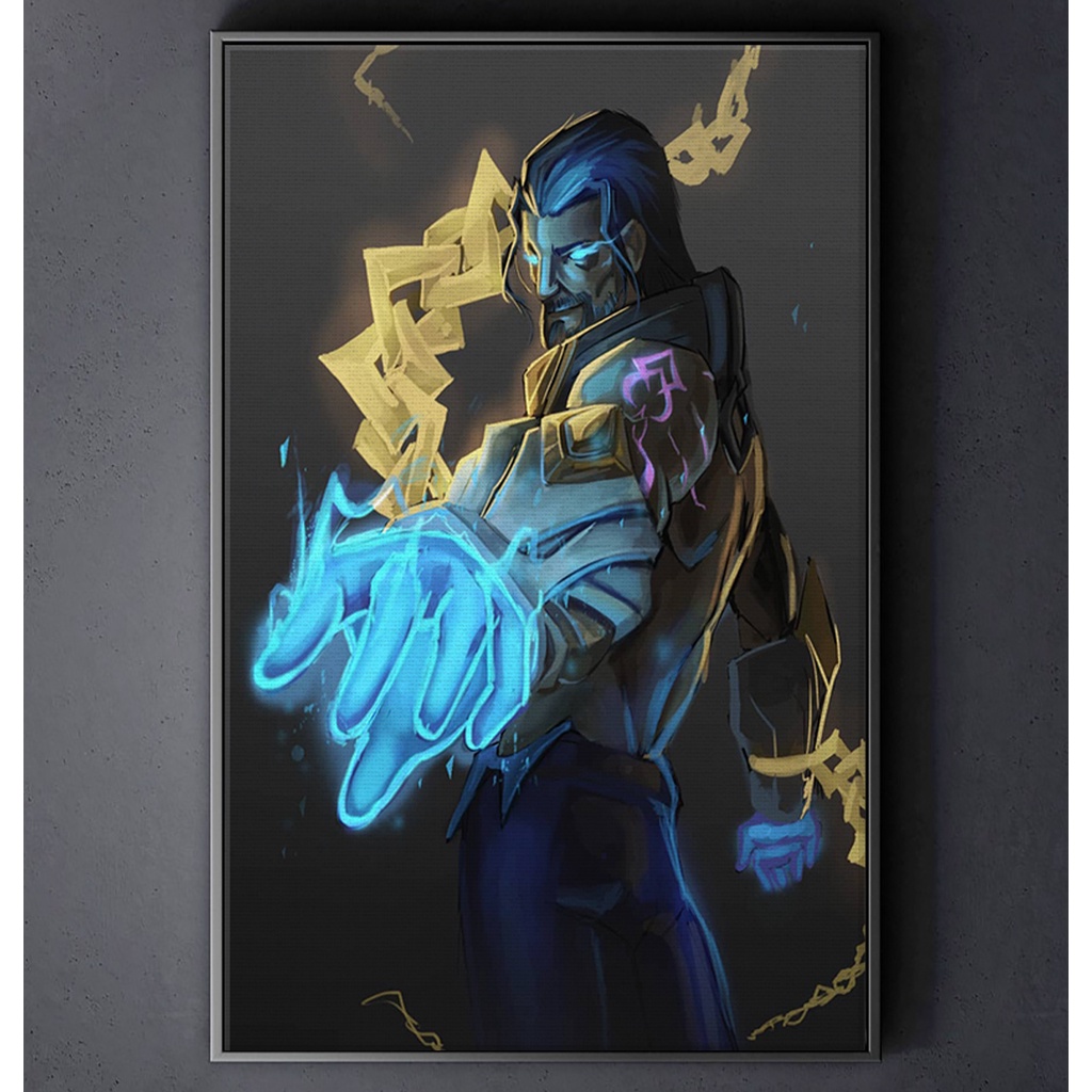TRANH CANVAS LIÊN MINH HUYỀN THOẠI (LEAGUE OF LEGENDS) treo tường in theo yêu cầu - Sylas